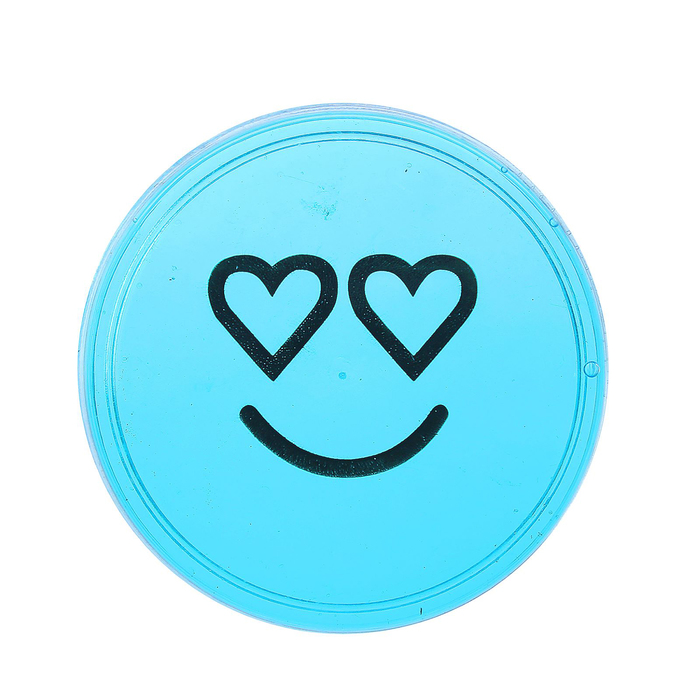 Лизун твёрдый "Смайл", сердечки, цвета МИКС