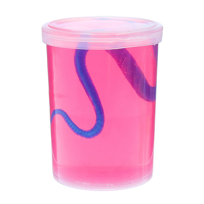 Лизун "Баночка" внутри змея, цвета МИКС