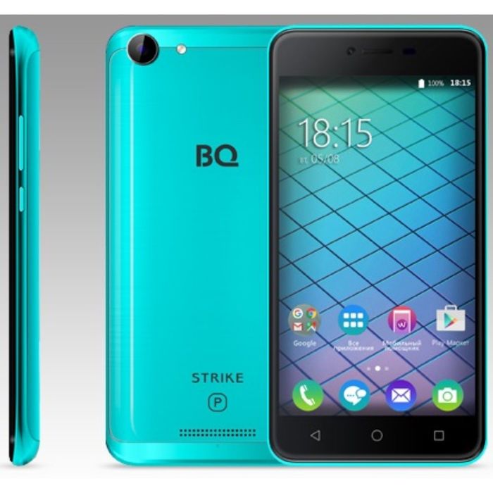 Смартфон BQ S-5059 Strike Power Blue Brushed 5,0" IPS, 1280*720, Android 7.0, 5000mAh