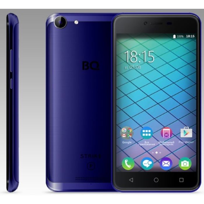 Смартфон BQ S-5059 Strike Power Dark Blue Brushed 5,0" 1280*720, Android 7.0, 5000mAh