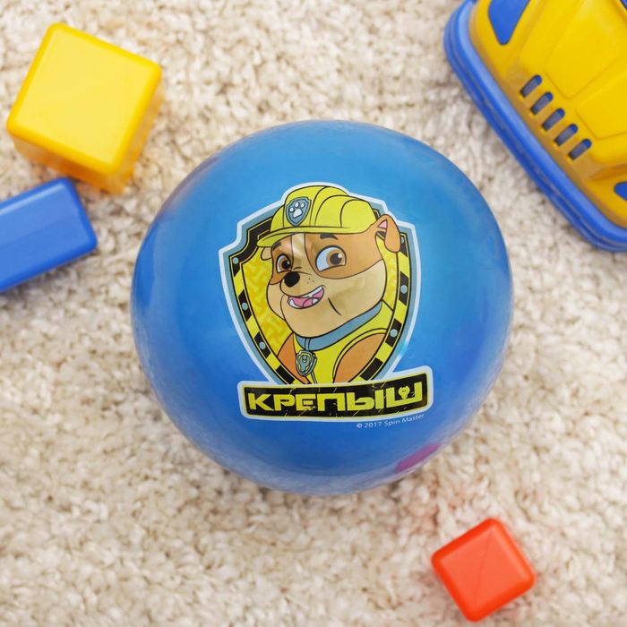 Щенячий патруль. Мяч детский "Крепыш" 22 см, 60 гр, цвета МИКС