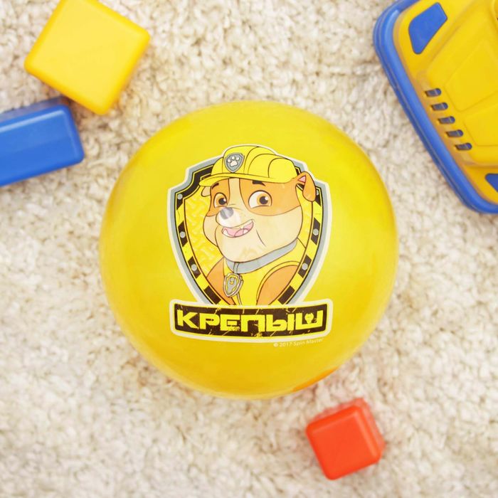 Щенячий патруль. Мяч детский "Крепыш" 22 см, 60 гр, цвета МИКС