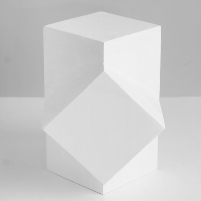 Геометрическая фигура, сечение параллелепипедов «Мастерская Экорше», 20 см (гипсовая)