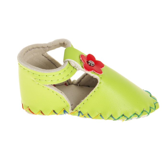 Сандали для куклы "Цветочек", длина стопы 7,5 см, 1 пара, цвет зеленый