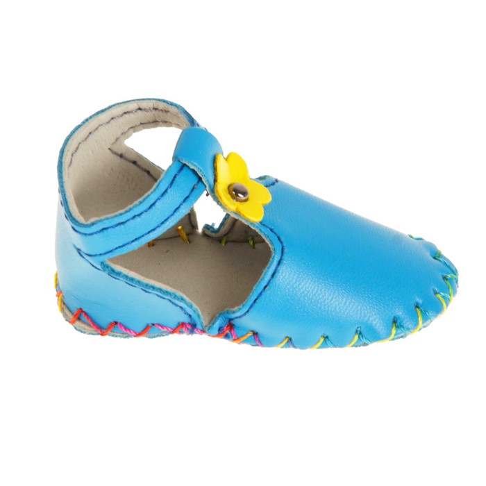 Сандали для куклы "Цветочек", длина стопы 7,5 см, 1 пара, цвет голубой