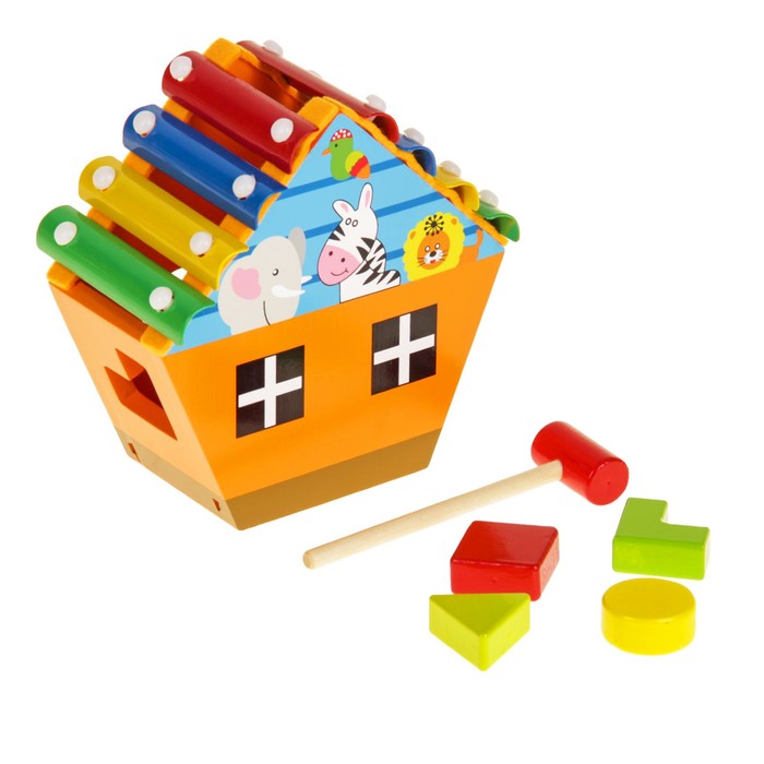 Металлофон с сортером "Весёлые зверята"