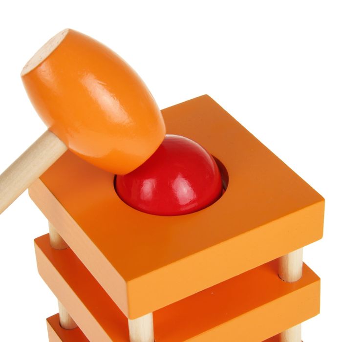 Стучалка "Тигра", молоточек , три шарика