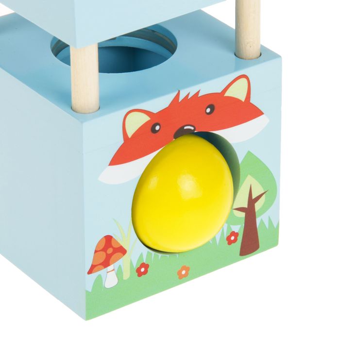 Стучалка "Лисичка", молоточек , три шарика