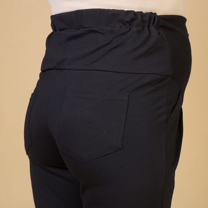 Брюки классические для беременных, размер 46-48 (XL), цвет чёрный