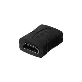 Переходник LuazON, HDMI (f) - HDMI (f), черный