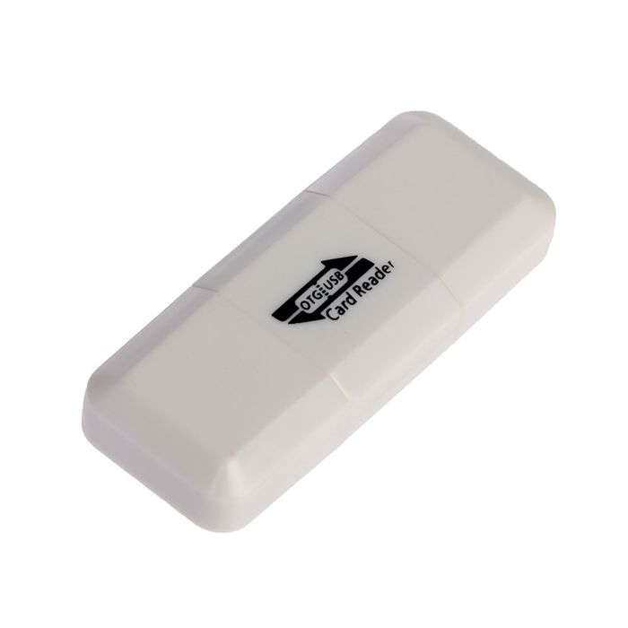 OTG картридер, подключение USB и microUSB, слот microSD, цвет микс