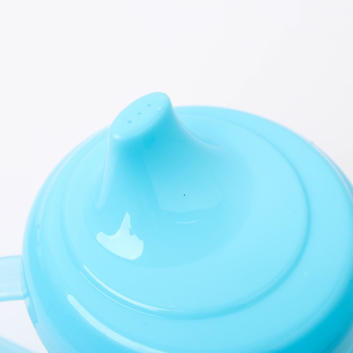 Поильник детский с твёрдым носиком «Мишка Томми», 200 мл, от 5 мес., цвет голубой
