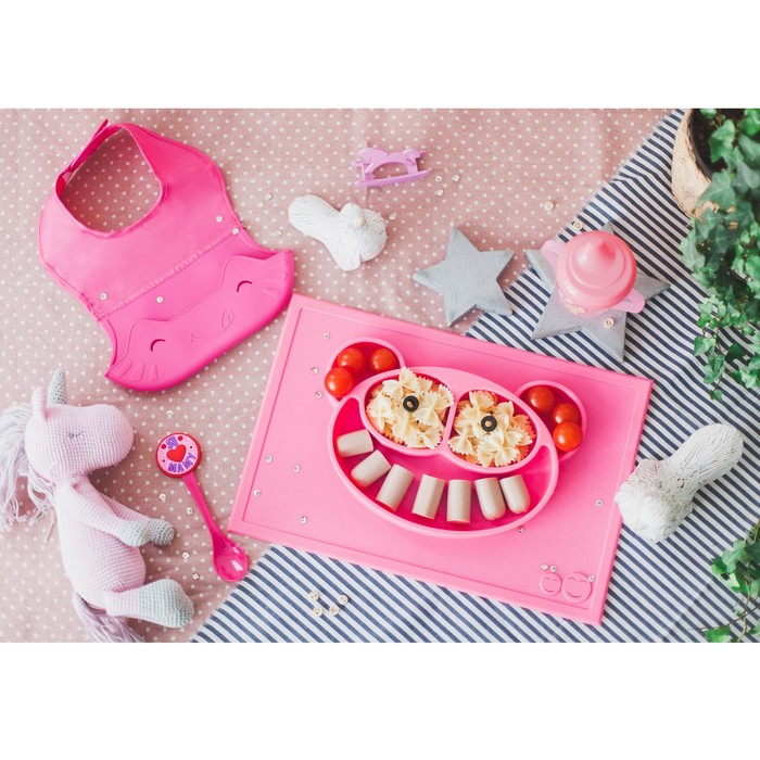 Поильник детский с твёрдым носиком «Мишка Полли», 200 мл, от 5 мес., цвет розовый