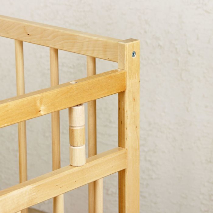 Детская кроватка «Колибри Мини» на маятнике, цвет натуральный