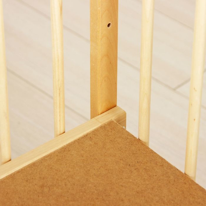 Детская кроватка «Колибри Мини» на маятнике, цвет натуральный