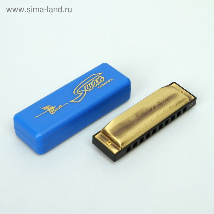 Губная гармошка Swan SW1020-8  диатоническая  МИКС