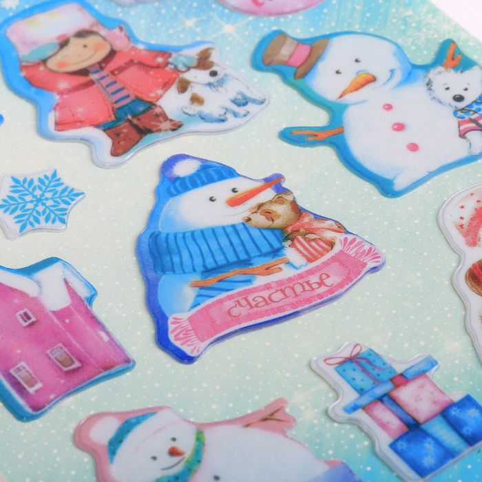 Наклейки пластиковые "Время сказок", 11 х13,5 см