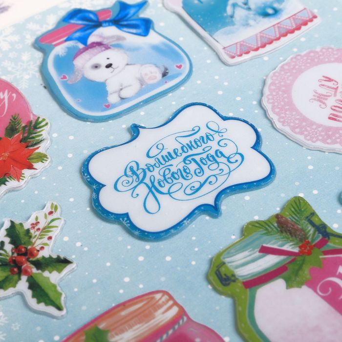 Наклейки пластиковые "Поверь в сказку", 11 х13,5 см