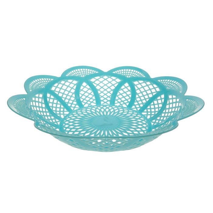 Ваза для хлеба и фруктов "Калейдоскоп" круглая 26 см, цвета МИКС