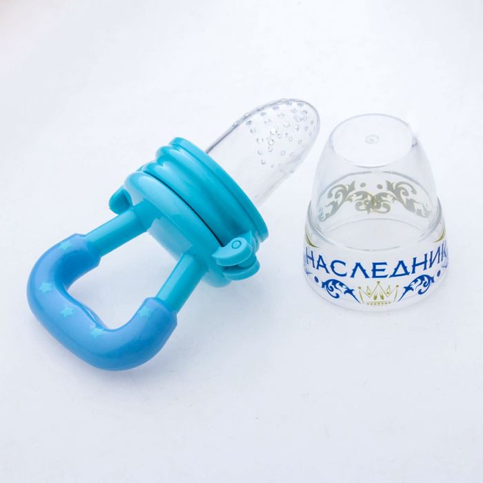 Ниблер «Наследник», с силиконовой сеточкой, цвет голубой