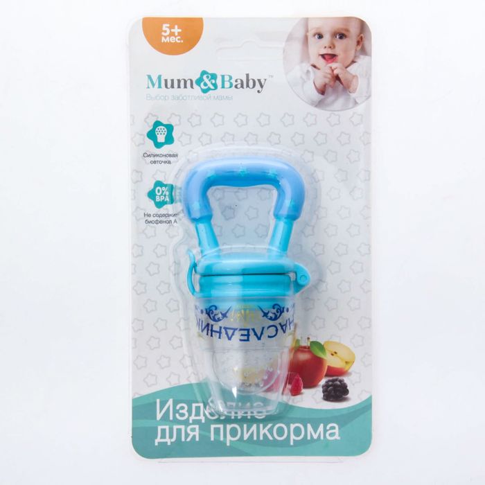 Ниблер «Наследник», с силиконовой сеточкой, цвет голубой