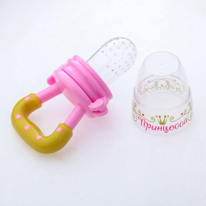 Ниблер «Принцесса», с силиконовой сеточкой, цвет розовый