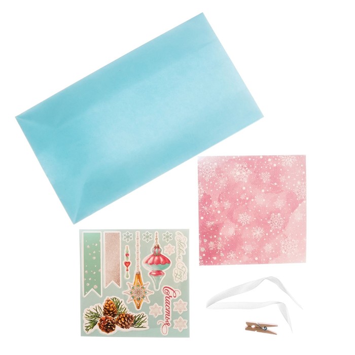 Пакет подарочный без ручек с декором «Счастья в Новом Году», 15 × 28 см