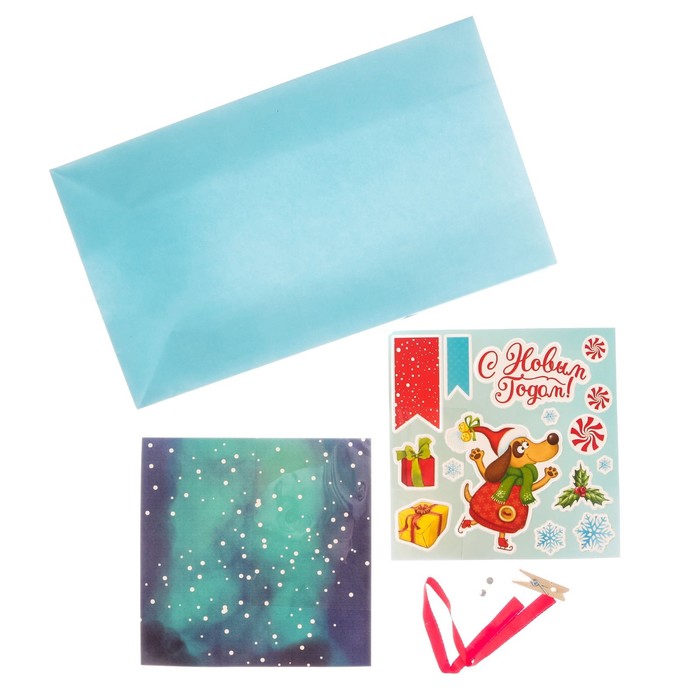 Пакет подарочный без ручек с декором «С Новым Годом», 15 × 28 см