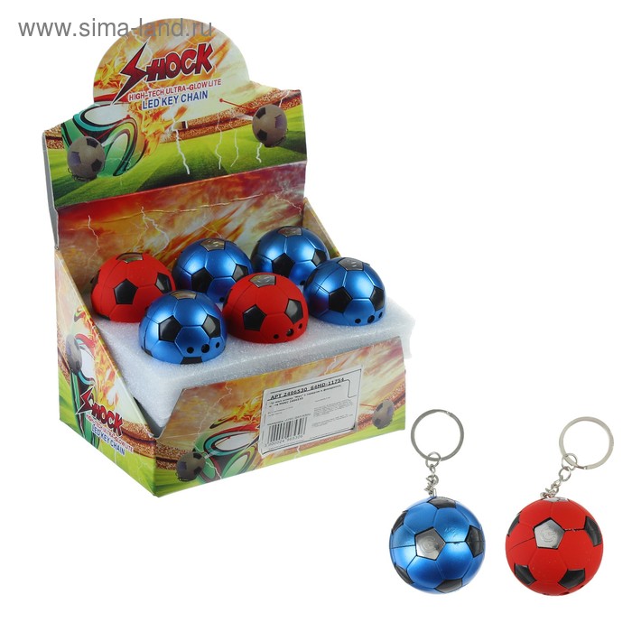 Прикол-шокер «Мяч», с лазером и фонариком, цвета МИКС