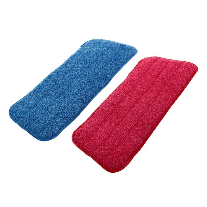 Насадка для швабры с распылителем, микрофибра 40х14 см, цвет МИКС