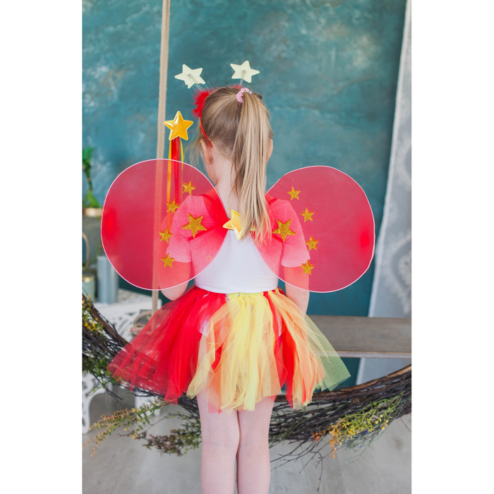 Карнавальный набор "Звезда" 4 предмета: крылья, ободок, юбка, жезл