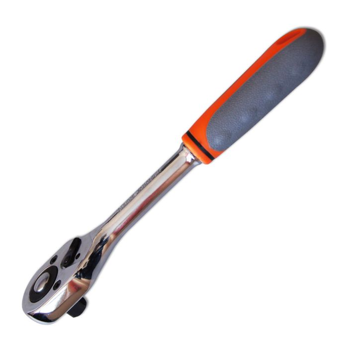 Ключ-трещотка SANTOOL 1/2" 45 зубьев CR-V с переключателем, двухкомпонентная ручка