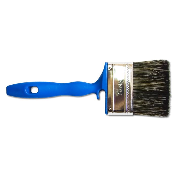 Кисть EUROTEX LEGEND плоская 75 мм смешанная щетина пластиковая ручка