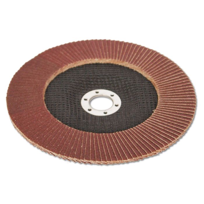 Круг SANTOOL лепестковый торцевой 180х22 мм по металлу зернистость P80 (№16)