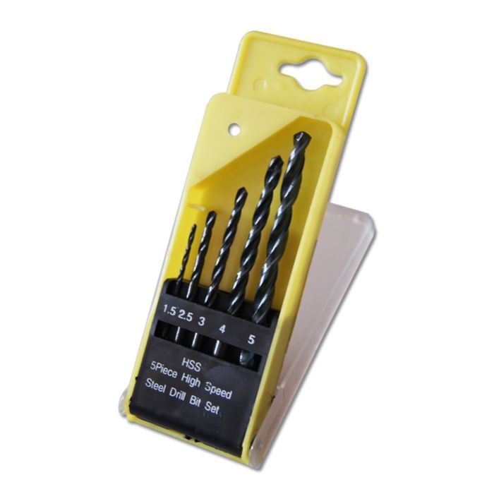 Сверла SANTOOL по металлу 1,5-2,5-3,0-4,0-5,0 мм (5шт/уп)