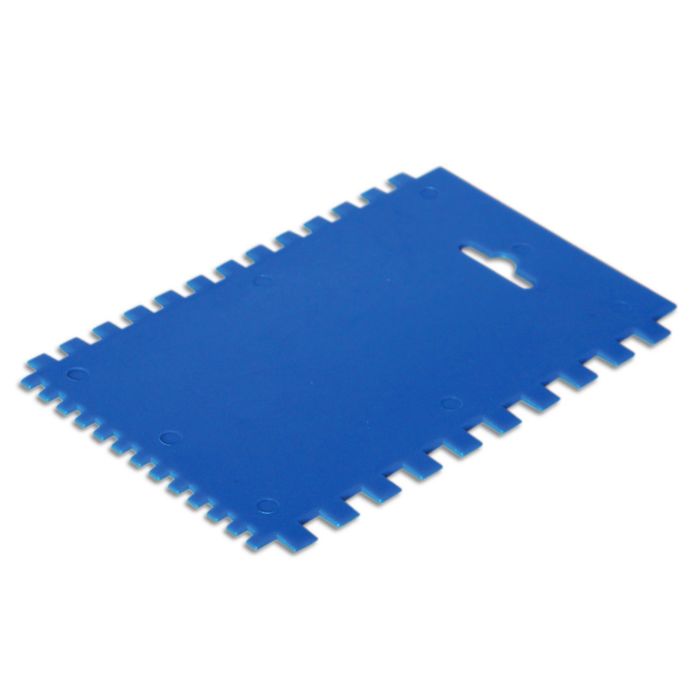 Шпатель для клея SANTOOL, 170х115 мм, зубчатый, пластик