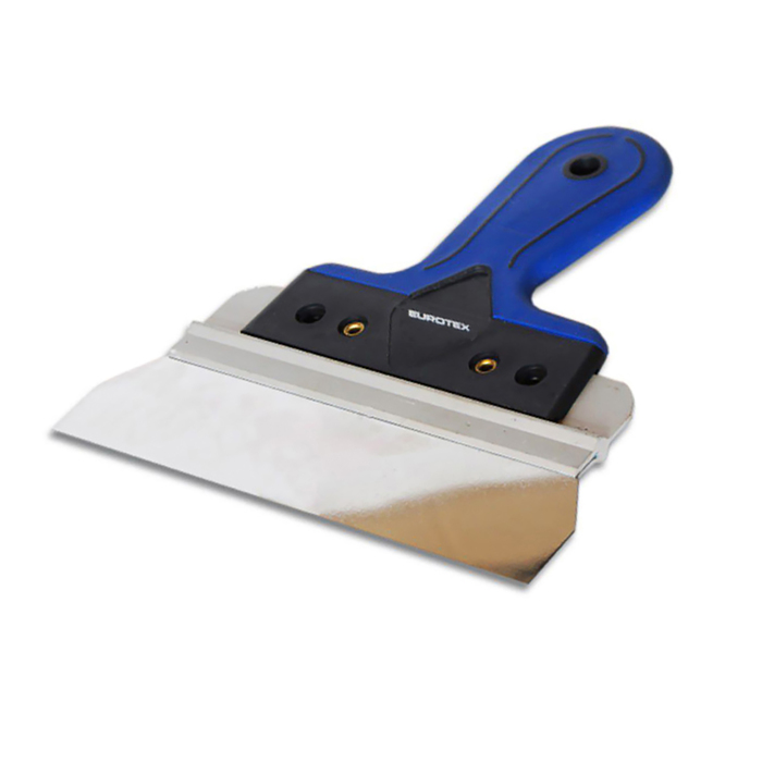 Шпатель фасадный EUROTEX Профи 200 мм, нержавеющая сталь, двухкомпонентная ручка