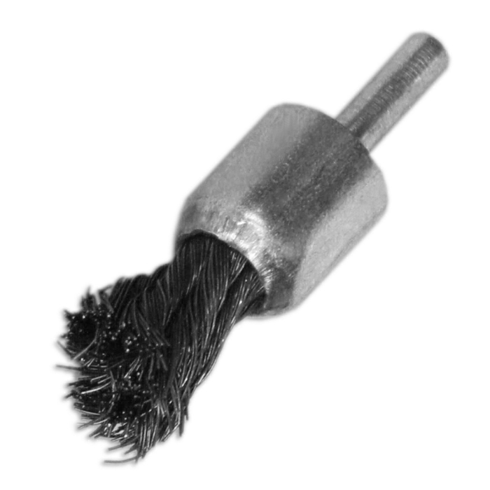 Щетка SANTOOL для дрели, 17 мм "чашка" со шпилькой крученая металлическая проволока
