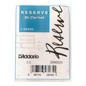 

Трости Rico DCR0225 Reserve для кларнета Bb, размер 2.5, 2шт.