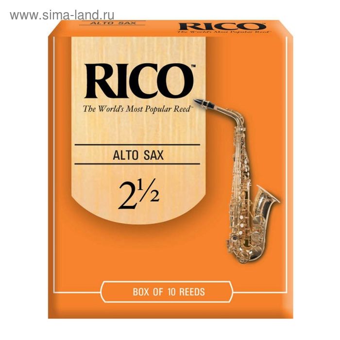 

Трости Rico RJA1025 для саксофона альт, размер 2.5, 10шт в упаковке