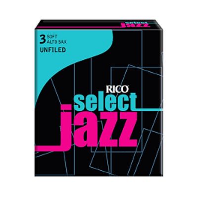 Трости Rico RRS10ASX3S Select Jazz  для саксофона альт, размер 3, мягкие (Soft), 10шт