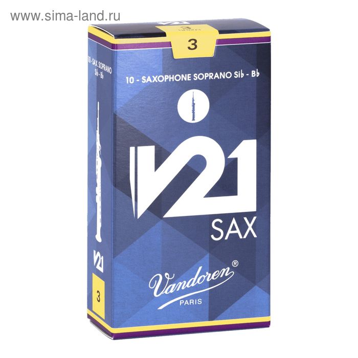 

Трости Vandoren SR803 V21 Трости для саксофона сопрано, размер 3.0, 10шт