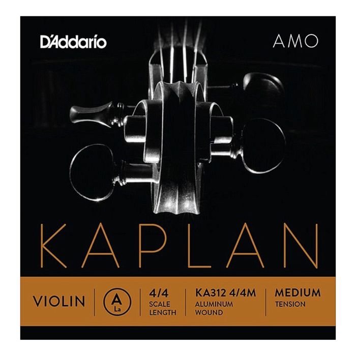 Отдельная струна D'Addario KA312-4/4M Kaplan Amo  A/Ля для скрипки размером 4/4