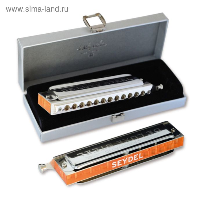 

Губная гармошка Seydel Sohne 54488C De Luxe Steel Orchestra C хроматическая