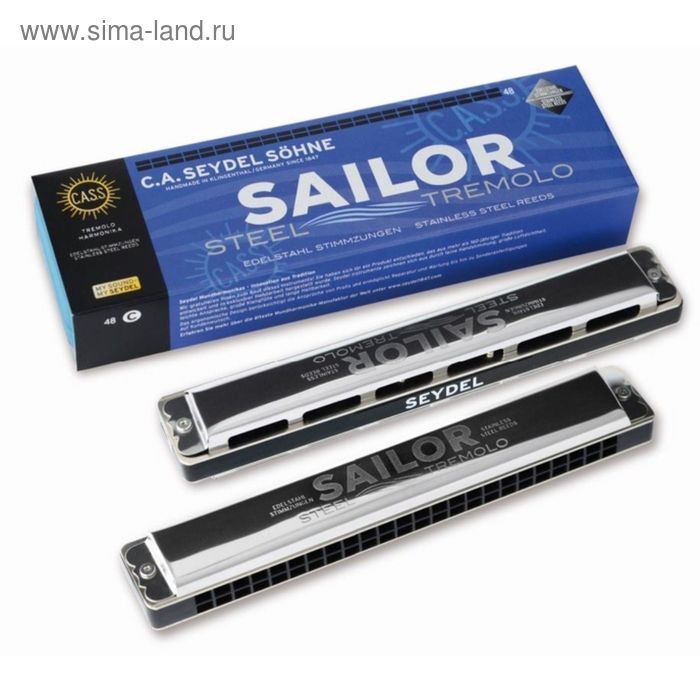 фото Губная гармошка seydel sohne 26480g sailor steel g тремоло