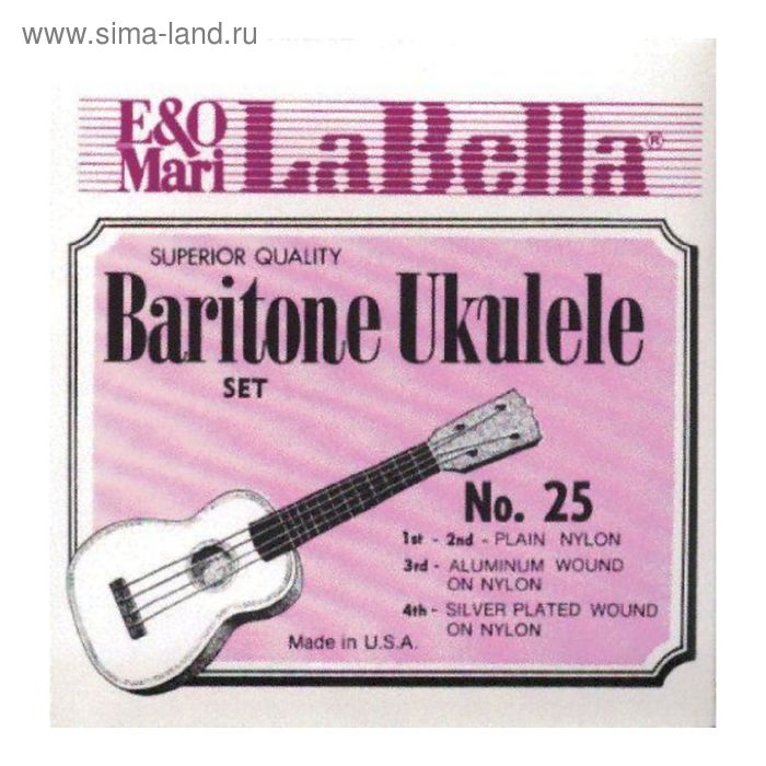 Комплект струн для укулеле La Bella  25-BARITONE  баритон