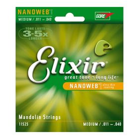 

Комплект струн для мандолины Elixir 11525 NANOWEB Medium, 11-40