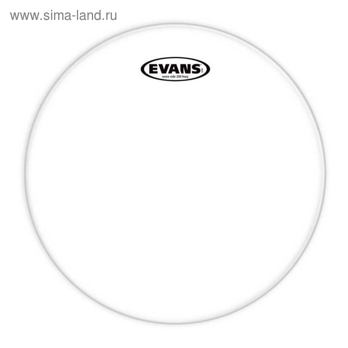 Пластик Evans S12H20 200 для малого барабана 12, прозрачный, резонансный