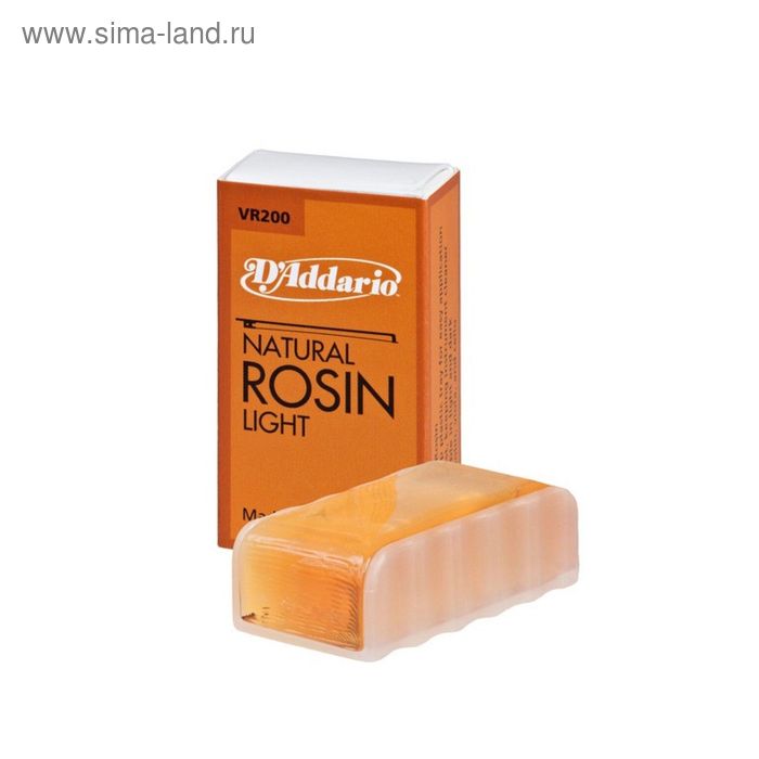 Канифоль D`Addario VR200 NATURAL  натуральная, светлая
