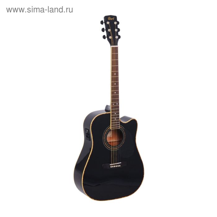 Электроакустическая гитара Cort AD880CE-BK Standard Series с вырезом, черная